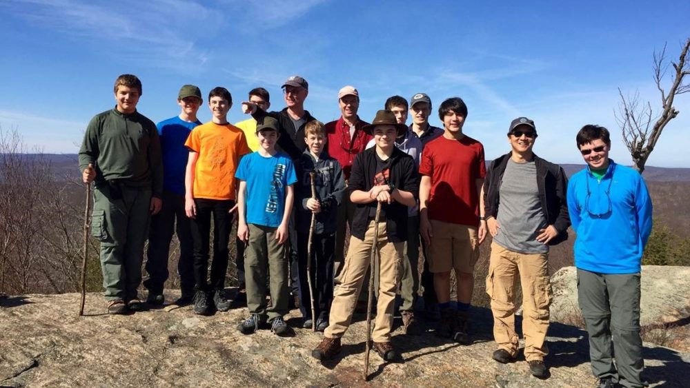 BOys Scouts from Troop 9 and 5