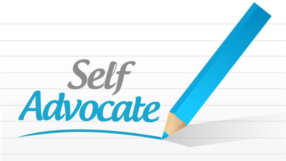 selfadvocatemessageillustrationdesignoverawhitebackground