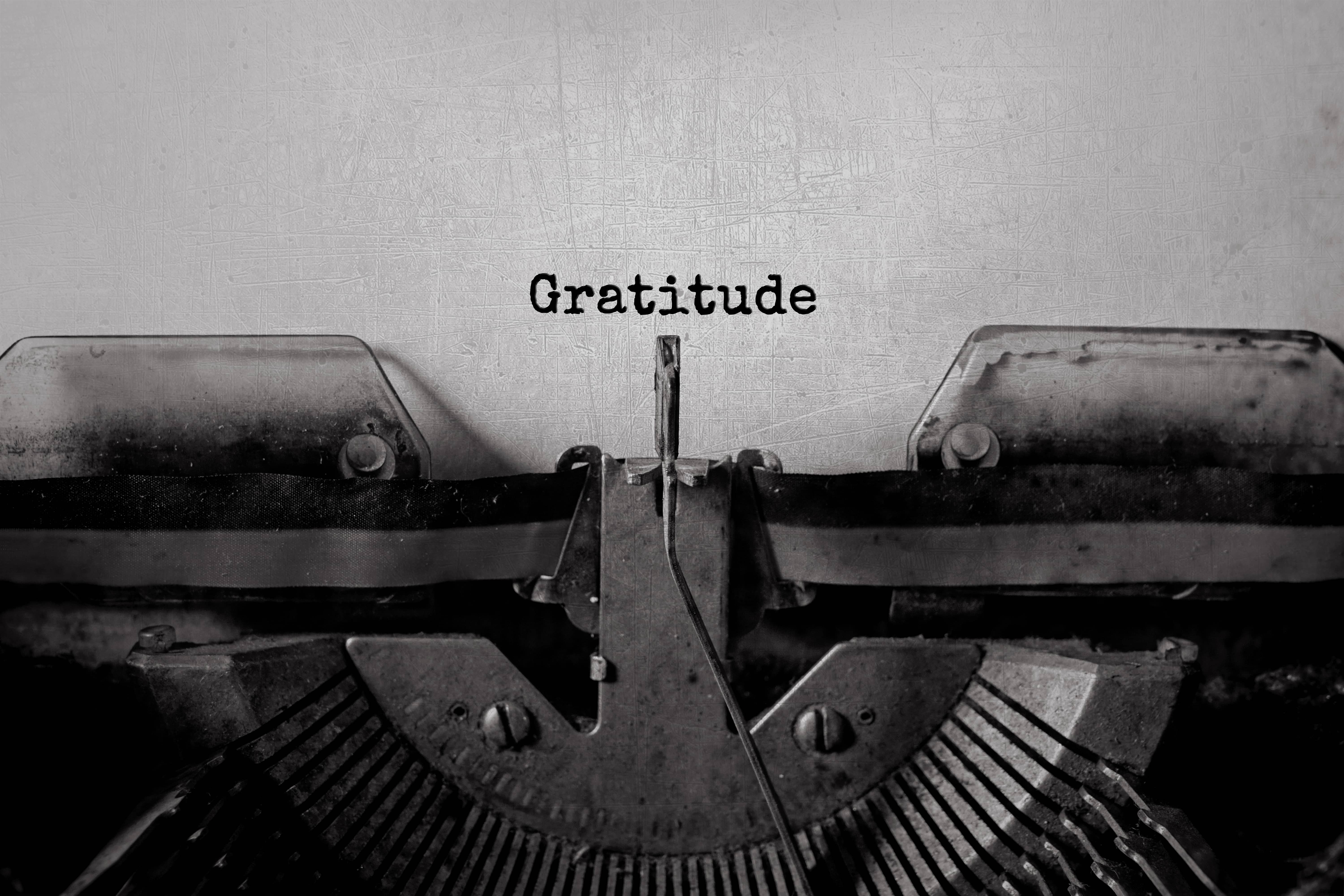 gratitudetypedwordsonavintagetypewriter