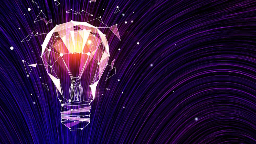 abstractpolygonallampondigitalbackground-ideaandinnovationconcept
