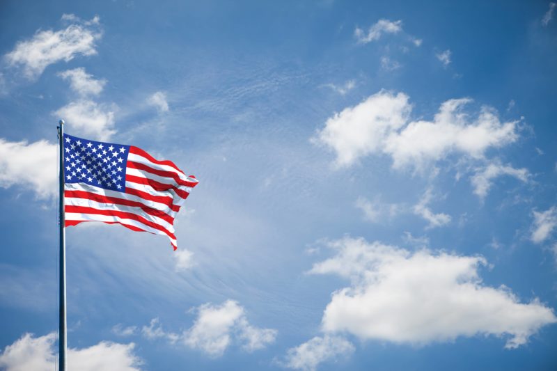 americanflagonthebluesky