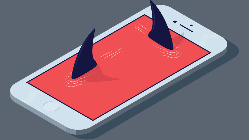predatorsconceptillustration-vectorphonesharkdesign