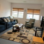 The living/dining room at the 175 Milbank Avenue residence that offers Pathways clients on site case management support. Photo by Anne W. Semmes.