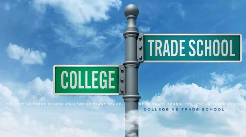 trade-school-college-post-street-signs