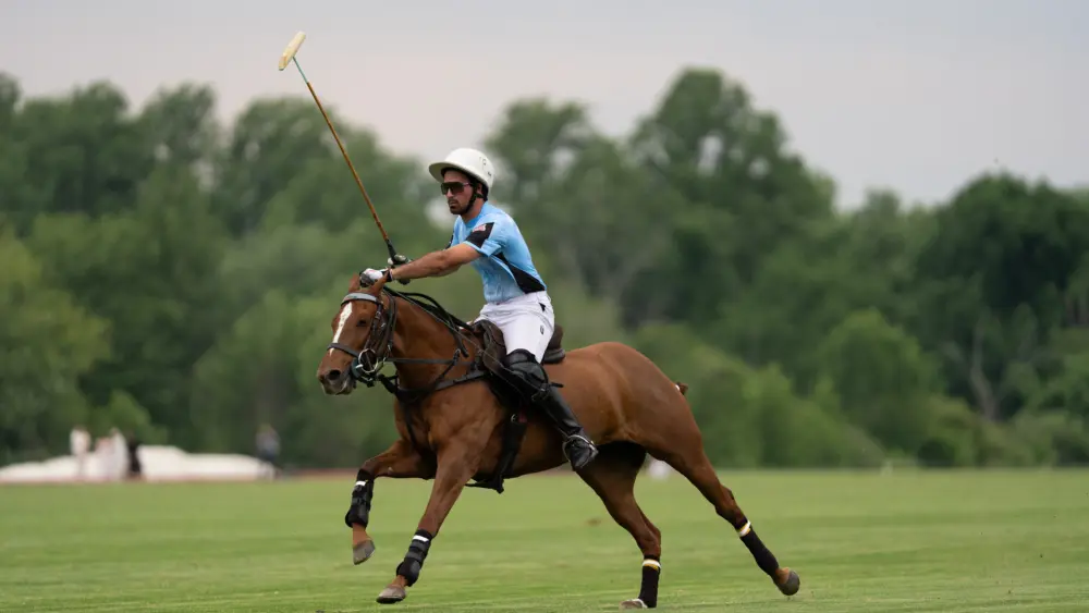 Kristos 'Keko' Magrini of Nuenergen, who knocked in his team's winning goal to score a 13-12 victory in the seventh overtime chukker against IGEA (Photo courtesy of Jonathan Pensiero)