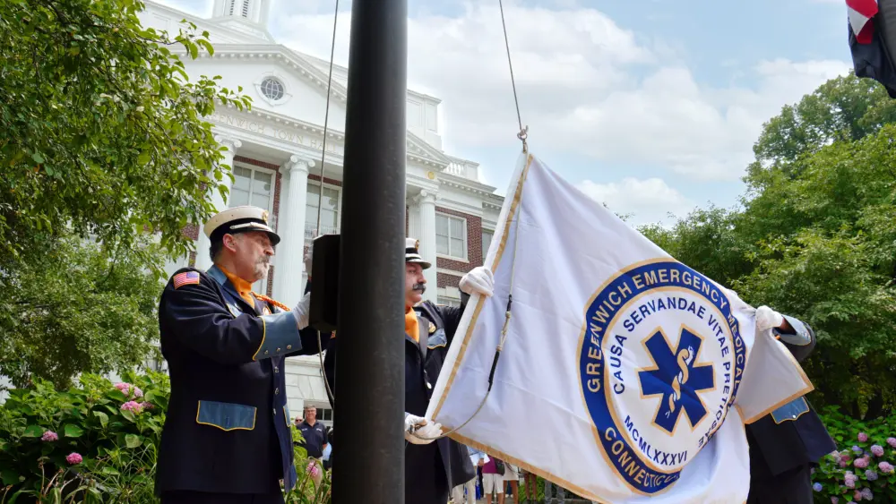 greenwich-ems-flag-raising