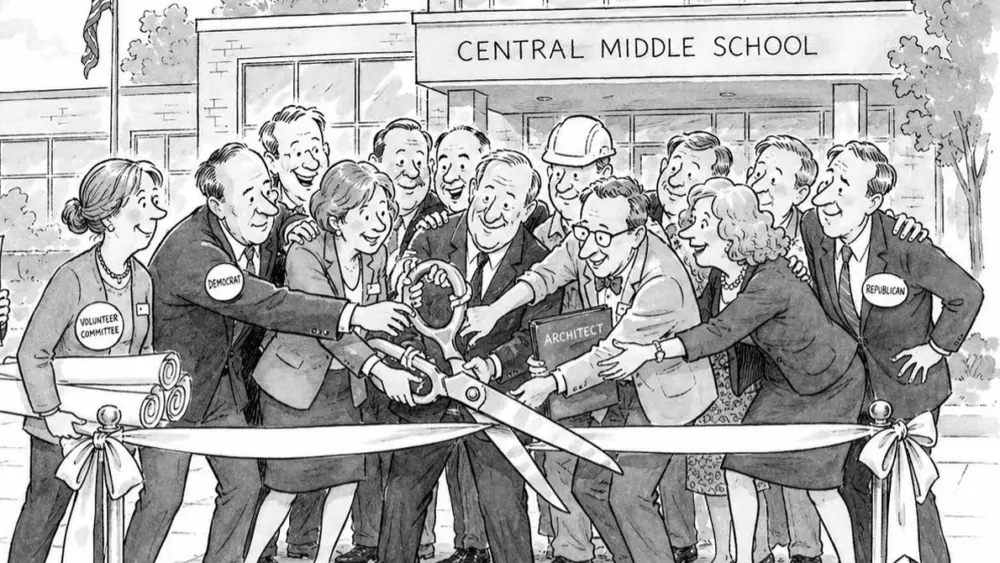 Editorial cartoon The Politics of Credit