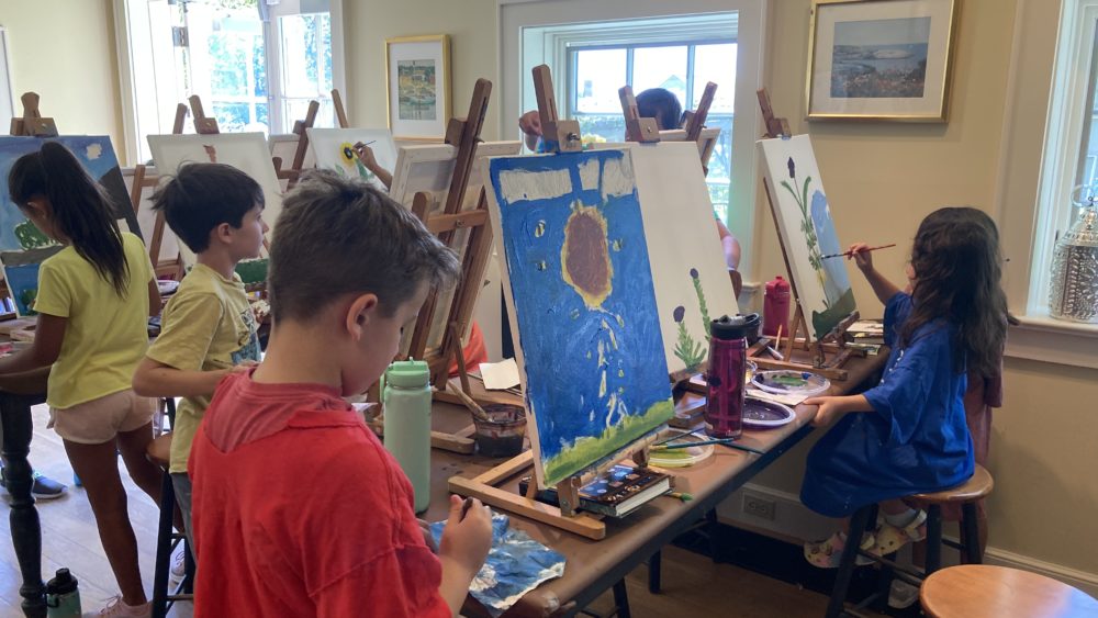 camp-students-learning-to-paint-summer-2023