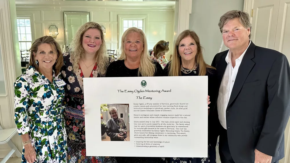 from-left-to-right-hortulus-president-bridget-bucknall-emmys-granddaughter-becca-dandrea-emmys-children-julie-yates-emily-dandrea-and-david-murphy-celebrating-the-emmy-award