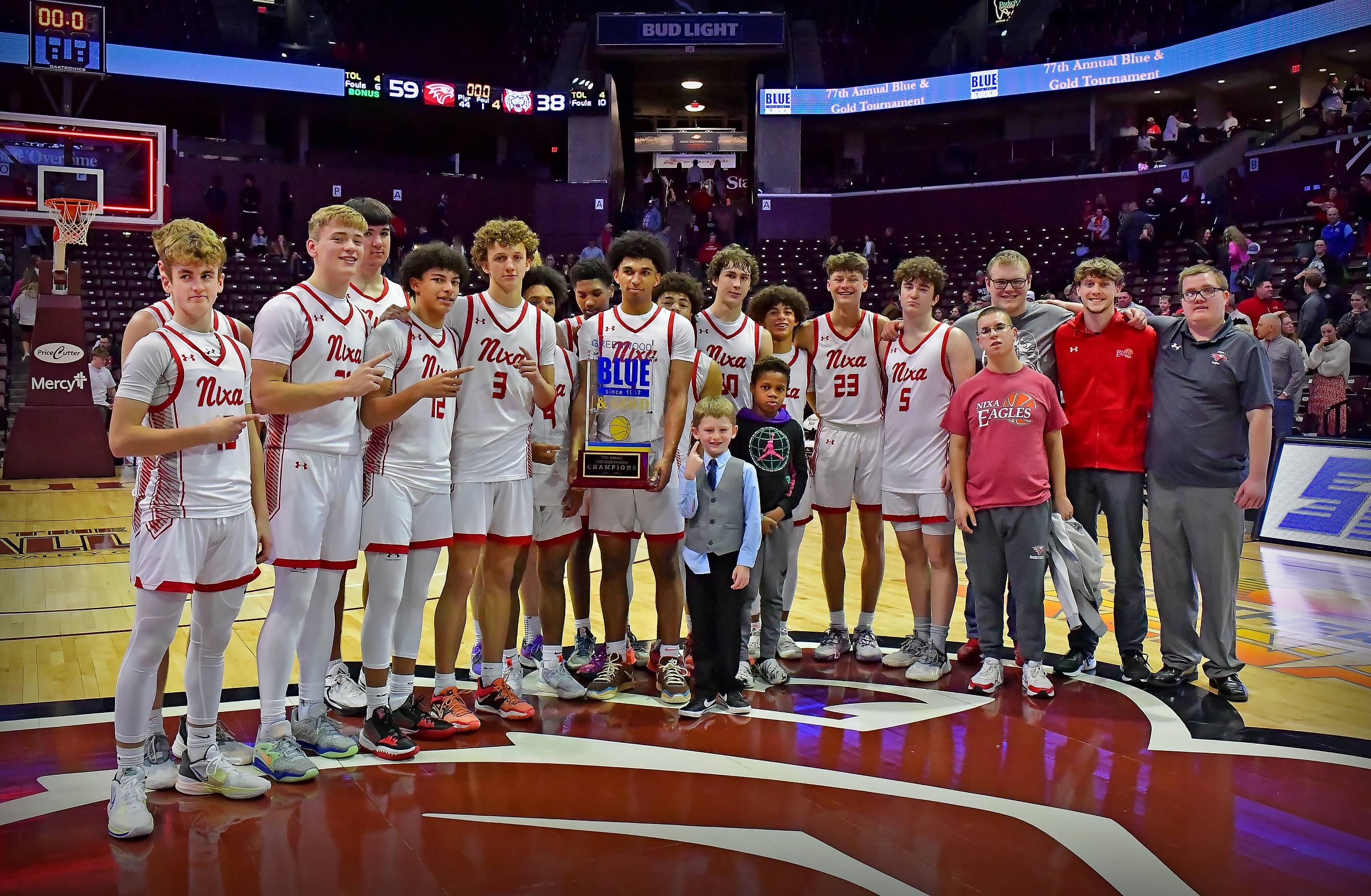 Nixa sets team three-point record on way to first Blue & Gold