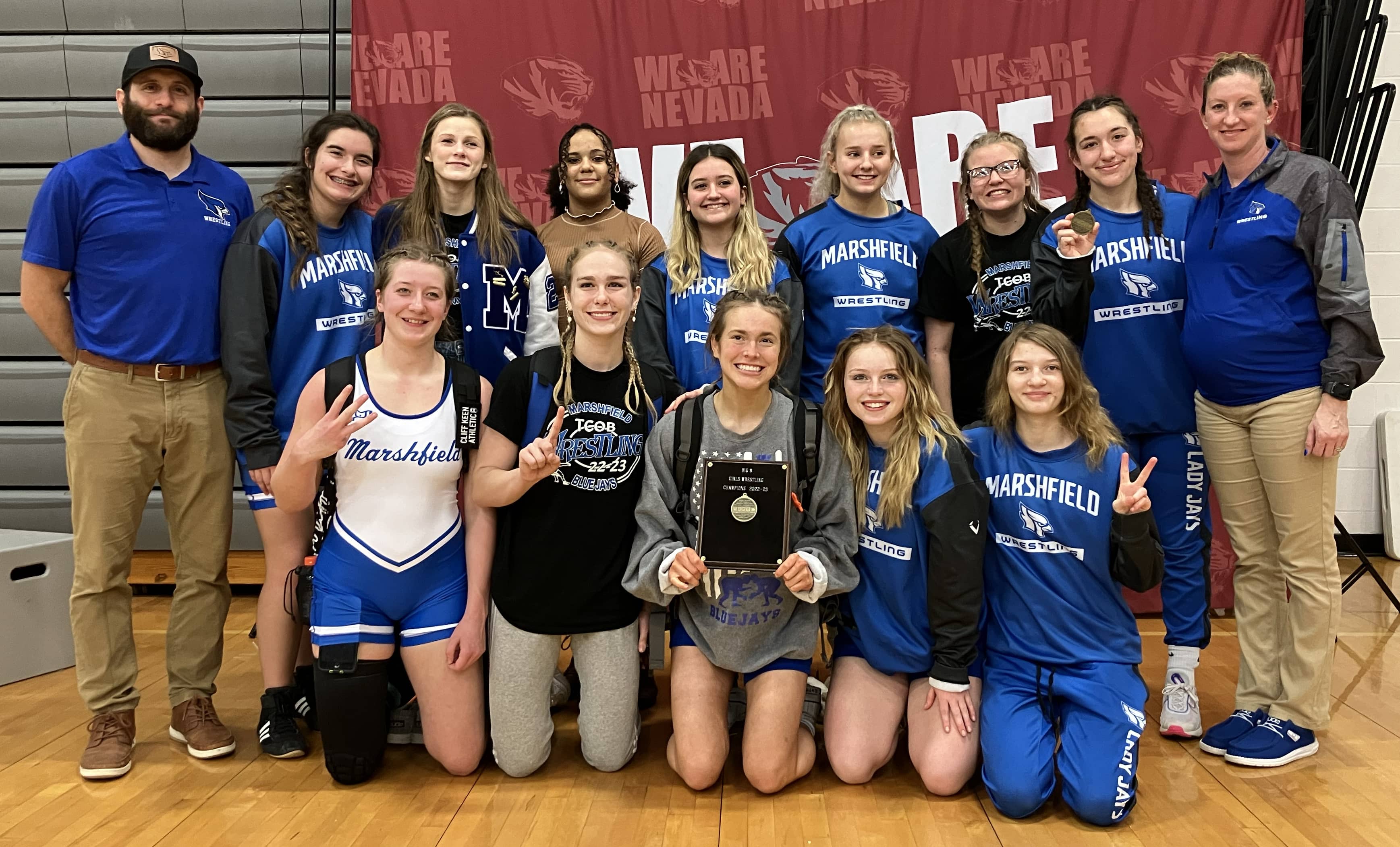 Marshfield girls wrestling claims fourth straight Big 8 team title ...