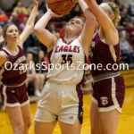 KellySteed_lisy-54: (Class 3 District 10) The Liberty Lady Eagles (#4 seed) battled the Seymour Lady Tigers (#5 seed) Tuesday, February 21, 2023 at Mansfield High School