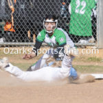 KellySteed_sftballThVsSa-54: Thayer Lady Bobcats host the Salem Lady Tigers in High School Softball, Monday, April 10, 2023 at Thayer Softball Field