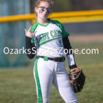 KellySteed_sftballThVsSa-60: Thayer Lady Bobcats host the Salem Lady Tigers in High School Softball, Monday, April 10, 2023 at Thayer Softball Field