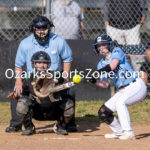 KellySteed_sftballThVsSa-62: Thayer Lady Bobcats host the Salem Lady Tigers in High School Softball, Monday, April 10, 2023 at Thayer Softball Field