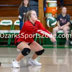 KellySteed_HSVBThayerDora-103: The Thayer Volleyball Bobcats took on the Dora Lady Falcons at Thayer High School Gymnasium on Monday, September 18, 2023The VolleyCATS win in three straight sets