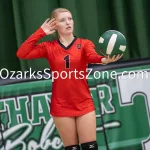 KellySteed_HSVBThayerDora-104: The Thayer Volleyball Bobcats took on the Dora Lady Falcons at Thayer High School Gymnasium on Monday, September 18, 2023The VolleyCATS win in three straight sets