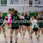 KellySteed_HSVB-ThayerVsLiberty-132: The Thayer Lady Bobcats battle the Liberty Eagles for the sole ownership of the SCA Conference Title in Volleyball on Thursday, Oct 12, 2023 at Thayer High School