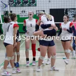 KellySteed_HSVB-ThayerVsLiberty-149: The Thayer Lady Bobcats battle the Liberty Eagles for the sole ownership of the SCA Conference Title in Volleyball on Thursday, Oct 12, 2023 at Thayer High School