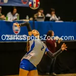 231103-C1-SEIMI-FINAL-VOLLEYBALL-GR-804: Galena's Melanie Rice competes during a class 1 semifinal girls volleyball match on Friday, Nov. 3, 2023, at Show Me Center in Cape Girardeau, Mo.  Gordon Radford | Special to the O-Zone