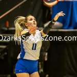 231103-C1-SEIMI-FINAL-VOLLEYBALL-GR-809-1: Galena's Averi Foster competes during a class 1 semifinal girls volleyball match on Friday, Nov. 3, 2023, at Show Me Center in Cape Girardeau, Mo.  Gordon Radford | Special to the O-Zone