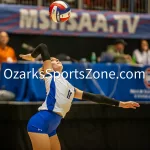 231103-C1-SEIMI-FINAL-VOLLEYBALL-GR-810: Galena's Averi Foster competes during a class 1 semifinal girls volleyball match on Friday, Nov. 3, 2023, at Show Me Center in Cape Girardeau, Mo.  Gordon Radford | Special to the O-Zone