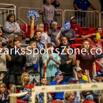 231103-C1-SEIMI-FINAL-VOLLEYBALL-GR-822: Galena fans cheer during a class 1 semifinal girls volleyball match on Friday, Nov. 3, 2023, at Show Me Center in Cape Girardeau, Mo.  Gordon Radford | Special to the O-Zone