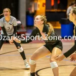 231103-C2-SEIMI-FINAL-VOLLEYBALL-GR-100-2: Fair Grove's Allison Findley tracks the ball during a class 2 semifinal girls volleyball match on Friday, Nov. 3, 2023, at Show Me Center in Cape Girardeau, Mo.  Gordon Radford | Special to the Ozone