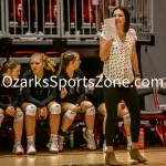 231103-C2-SEIMI-FINAL-VOLLEYBALL-GR-104-2: Fair Grove Coach Tonya Peck during a class 2 semifinal girls volleyball match on Friday, Nov. 3, 2023, at Show Me Center in Cape Girardeau, Mo.  Gordon Radford | Special to the Ozone