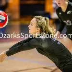 231103-C2-SEIMI-FINAL-VOLLEYBALL-GR-106-2: Fair Grove's Brooke Daniels passes the ball during a class 2 semifinal girls volleyball match on Friday, Nov. 3, 2023, at Show Me Center in Cape Girardeau, Mo.  Gordon Radford | Special to the Ozone