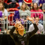 231103-C2-SEIMI-FINAL-VOLLEYBALL-GR-114-2: Fair Grove's Brooke Daniels sets the ball during a class 2 semifinal girls volleyball match on Friday, Nov. 3, 2023, at Show Me Center in Cape Girardeau, Mo.  Gordon Radford | Special to the Ozone