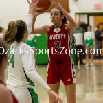 KellySteed_HSGBThayerVsLiberty-67: The Thayer Lady Bobcats host the Liberty Lady Eagles in SCA Conference play, Tuesday, February 13, 2024 at Thayer High School