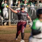 KellySteed_HSSB_ThayMtGrove-87: The Thayer Lady Bobcats battle the Mountain Grove Lady Panthers in SCA softball action on Thursday, March 28, 2024 at Thayer High School