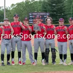 KellySteed_HSBA_HoustonVsThayer_C3D10-100: Scenes from the Class 3 District 10 Championship baseball game with the Houston Tigers (#1 seed) battling the Thayer Bobcats (#3 seed) on Wednesday, May 15, 2024 on the campus of Houston High School in Houston, MO