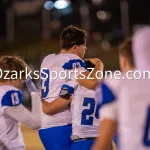 kellysteed_thayervscleverhsfb-144: The Thayer Bobcats (#4 seed) battle the Clever Bluejays (#5 seed) in the first round of the Class 2 District 4 playoffs Friday, Nov 1 2024 at Louis Bozman Field on the campus of Thayer High School