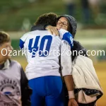 kellysteed_thayervscleverhsfb-151: The Thayer Bobcats (#4 seed) battle the Clever Bluejays (#5 seed) in the first round of the Class 2 District 4 playoffs Friday, Nov 1 2024 at Louis Bozman Field on the campus of Thayer High School