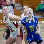 kellysteed_hsgbdoravsava-81: The Dora Lady Falcons battle the Ava Lady Bears in the 5th place contest of the 51st Thayer Winter Classic, held on Saturday, January 25, 2025, at Thayer High School in Thayer, MO.