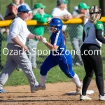 kellysteed_hssbthayervsava-71: The Thayer Lady Bobcat softball team battles the Ava Lady Bears in SCA action on Monday April 21, 2025 at Thayer High School in Thayer, MO