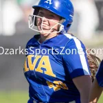 kellysteed_hssbthayervsava-72: The Thayer Lady Bobcat softball team battles the Ava Lady Bears in SCA action on Monday April 21, 2025 at Thayer High School in Thayer, MO