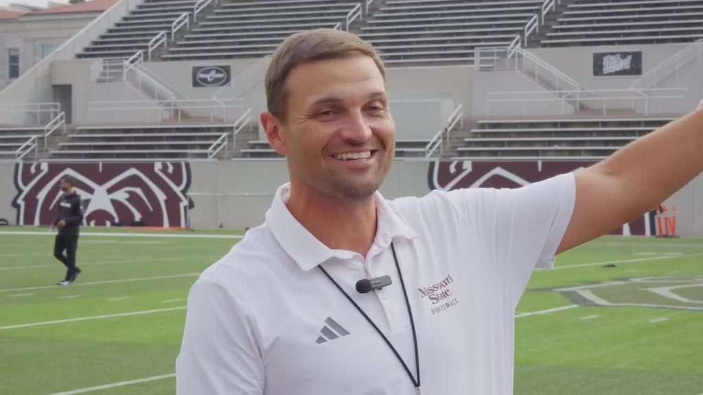 VIDEO: Missouri State Football HC Casey Woods talks first fall practice
