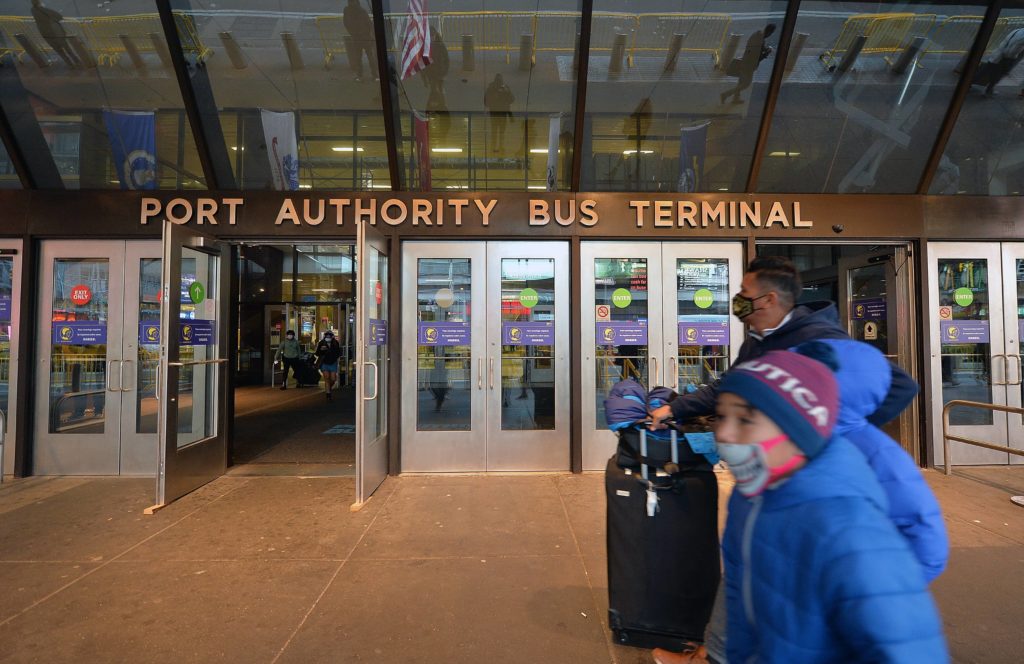 The Port Authority Bus Terminal in New York
