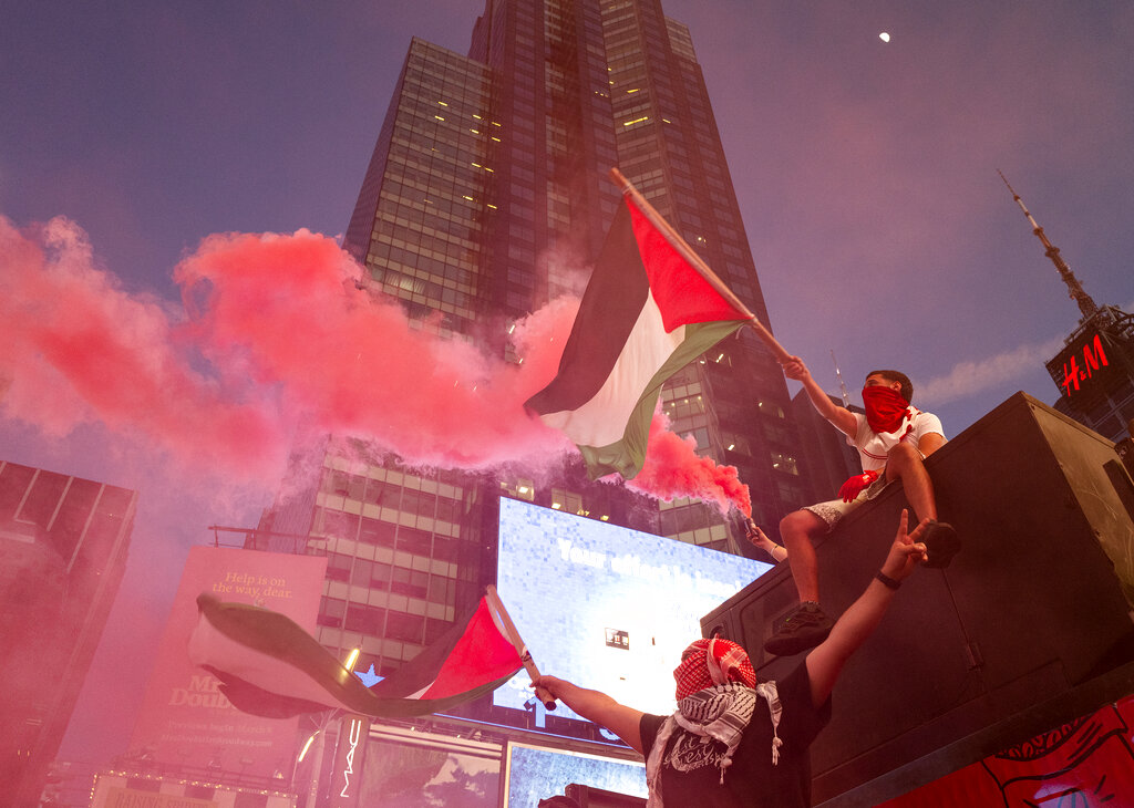 times square palestine israel