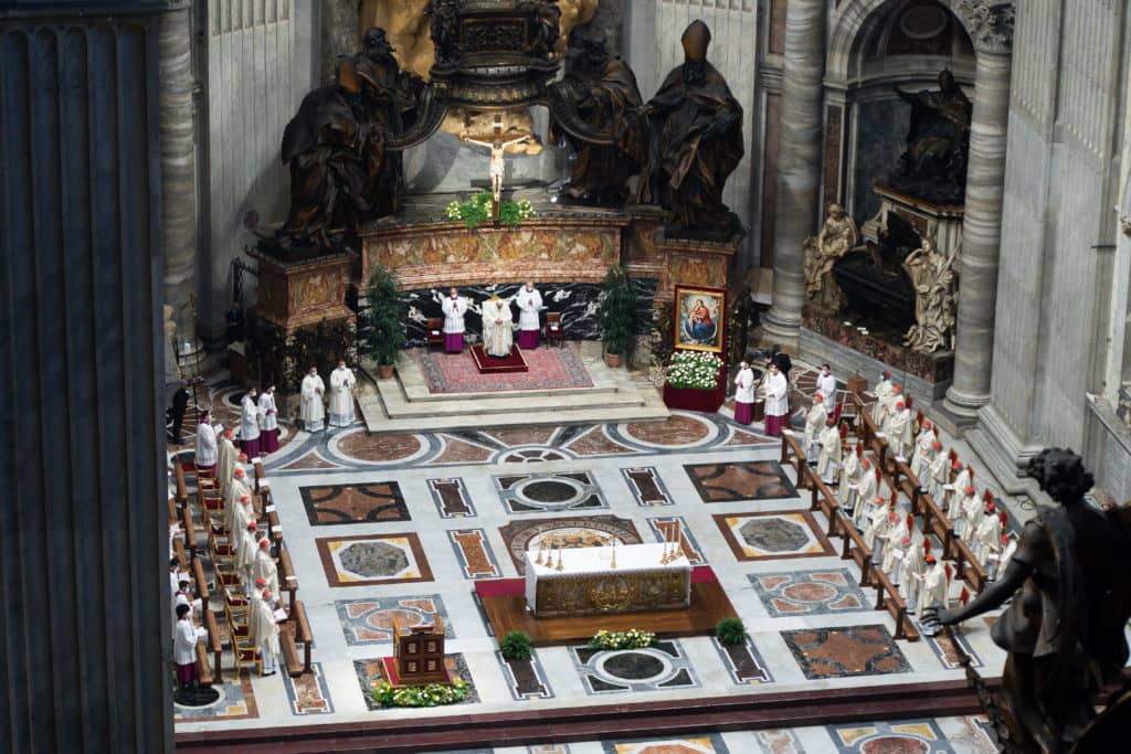 italy-june-6-2021-pope-francis-leads-a-holy-mass-on-the-solemnity-of-the-most-holy-body-and-blood-of-christ