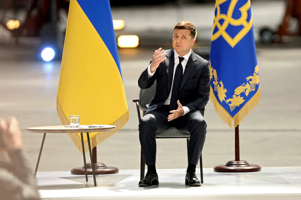 news-conference-of-ukrainian-president-volodymyr-zelenskyy-on-2-years-of-his-presidency