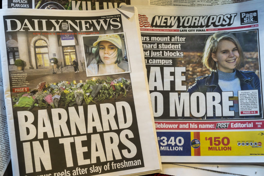 ny-new-york-newspapers-report-on-barnard-college-student-killing