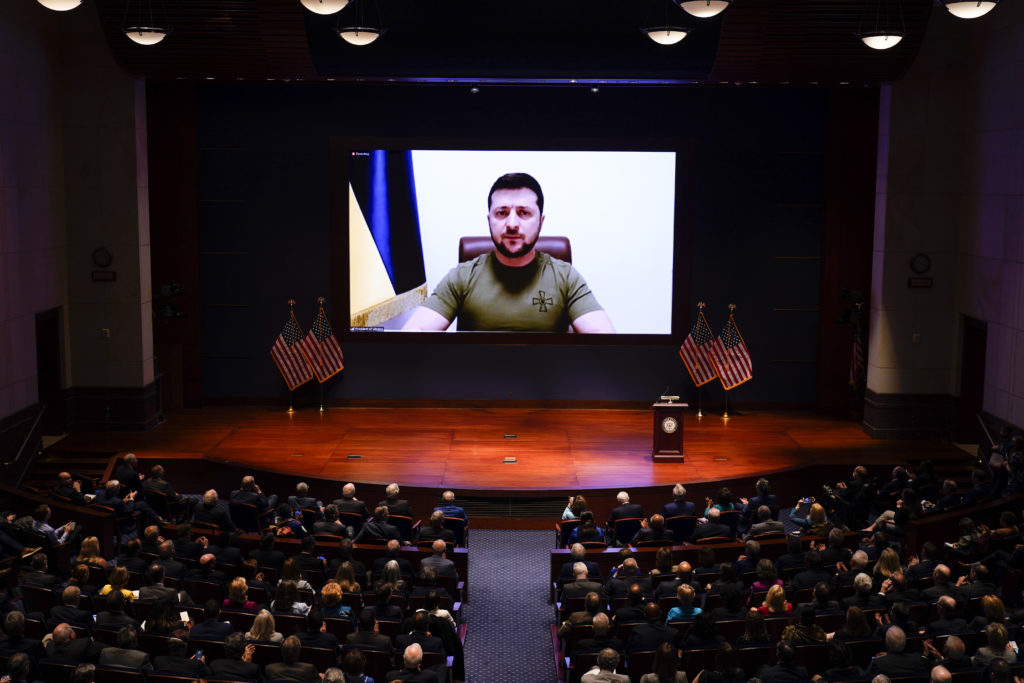 ukraines-president-volodymyr-zelenskiy-delivers-video-address-to-members-of-the-u-s-congress-at-the-capitol-in-washington