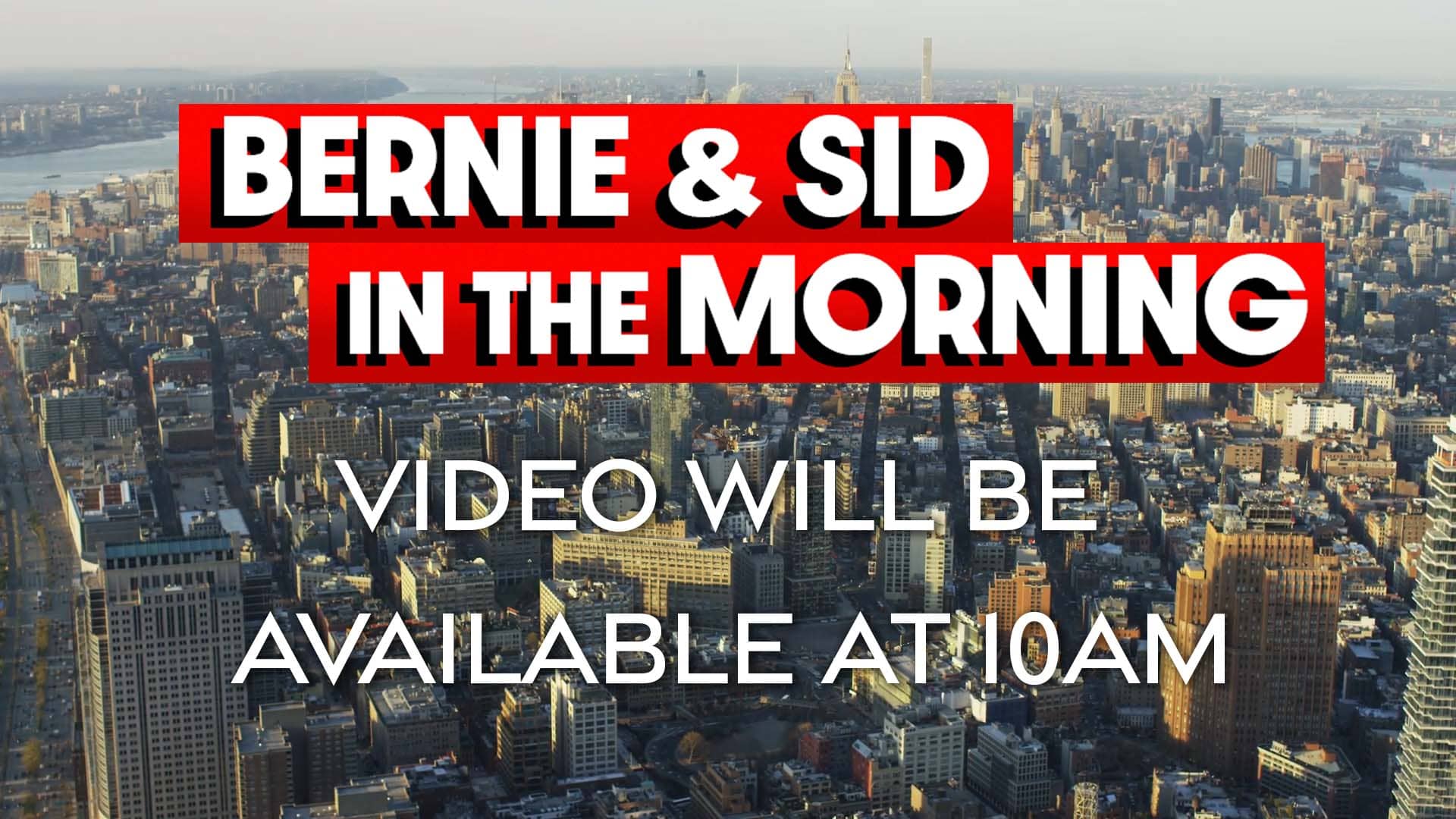 bernie-sid-video-will-be-available-at-10am