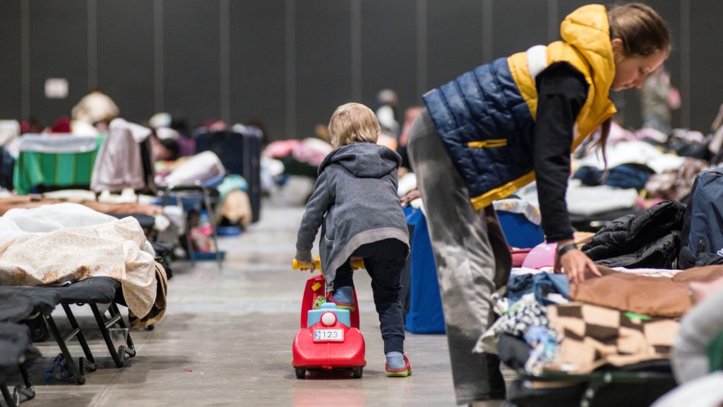 global-expo-refugee-shelter-in-warsaw-poland-19-apr-2022