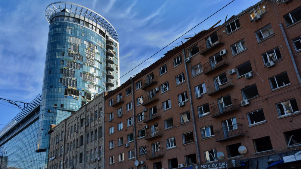 damaged-residential-building-following-russian-shelling-attack-in-kyiv-ukraine-4-may-2022