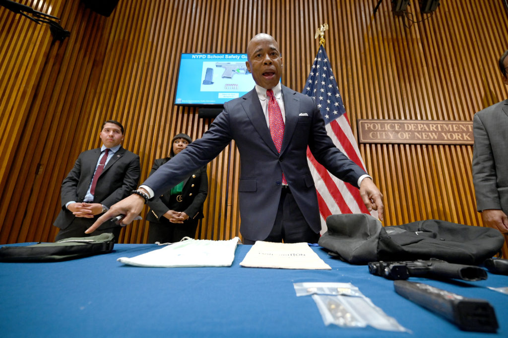 ny-new-york-city-mayor-adams-makes-public-safety-announcement-with-doe-head-david-banks